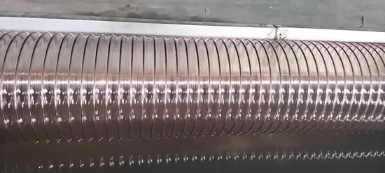 Tubo flessibile di aspirazione in PU (poliuretano) di grande diametro da 500 mm, in filo di acciaio PVC, per uso alimentare