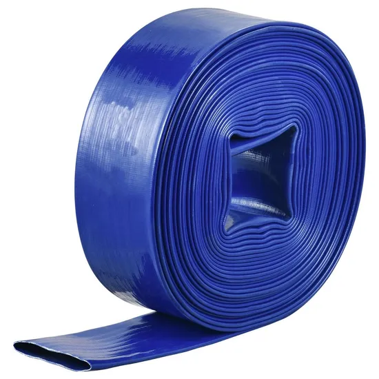 Tubo flessibile in PVC piatto con caratteristica di peso leggero/Tubo flessibile in PVC piatto resistente Tubo flessibile da giardino Tubo flessibile per irrigazione di frutteti e verdure Tubo flessibile doppio in PVC piatto