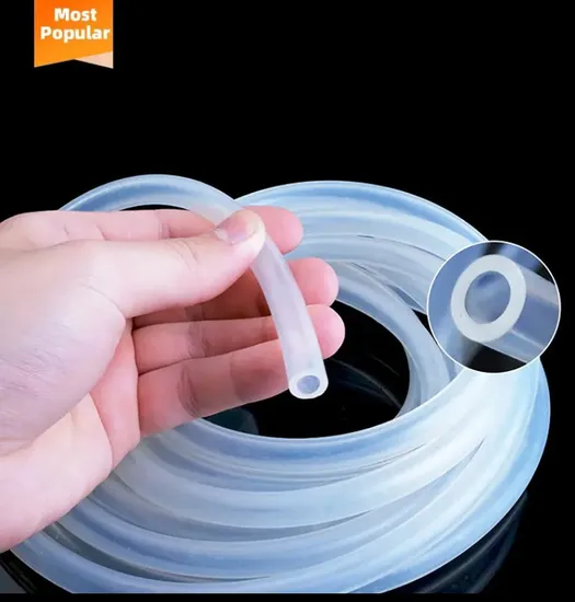 Tubo flessibile in silicone trasparente per uso alimentare, resistente alle alte temperature, in vendita all'ingrosso in fabbrica