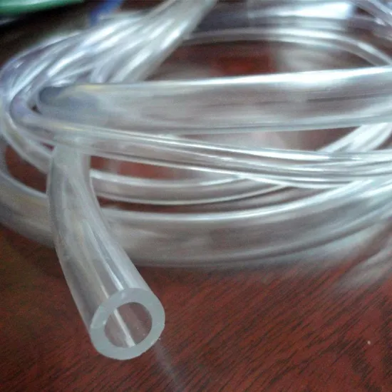 Tubo flessibile in plastica rotonda trasparente colorato resistente all'olio